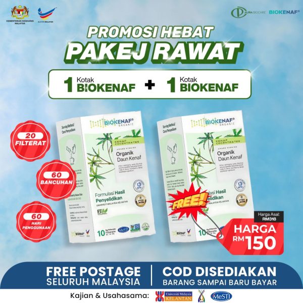 Pakej Rawat ( Beli 1 Kotak Biokenaf Percuma 1 )