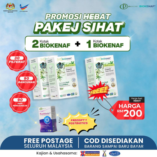 Pakej Sihat ( Beli 2 Kotak Biokenaf Percuma 1 )