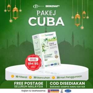 Pakej Cuba ( Beli1Kotak Biokenaf )